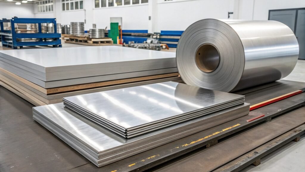 alt with keywords: various pressure vessels made from steel, stainless steel, and aluminum, highlighting different scales and applications